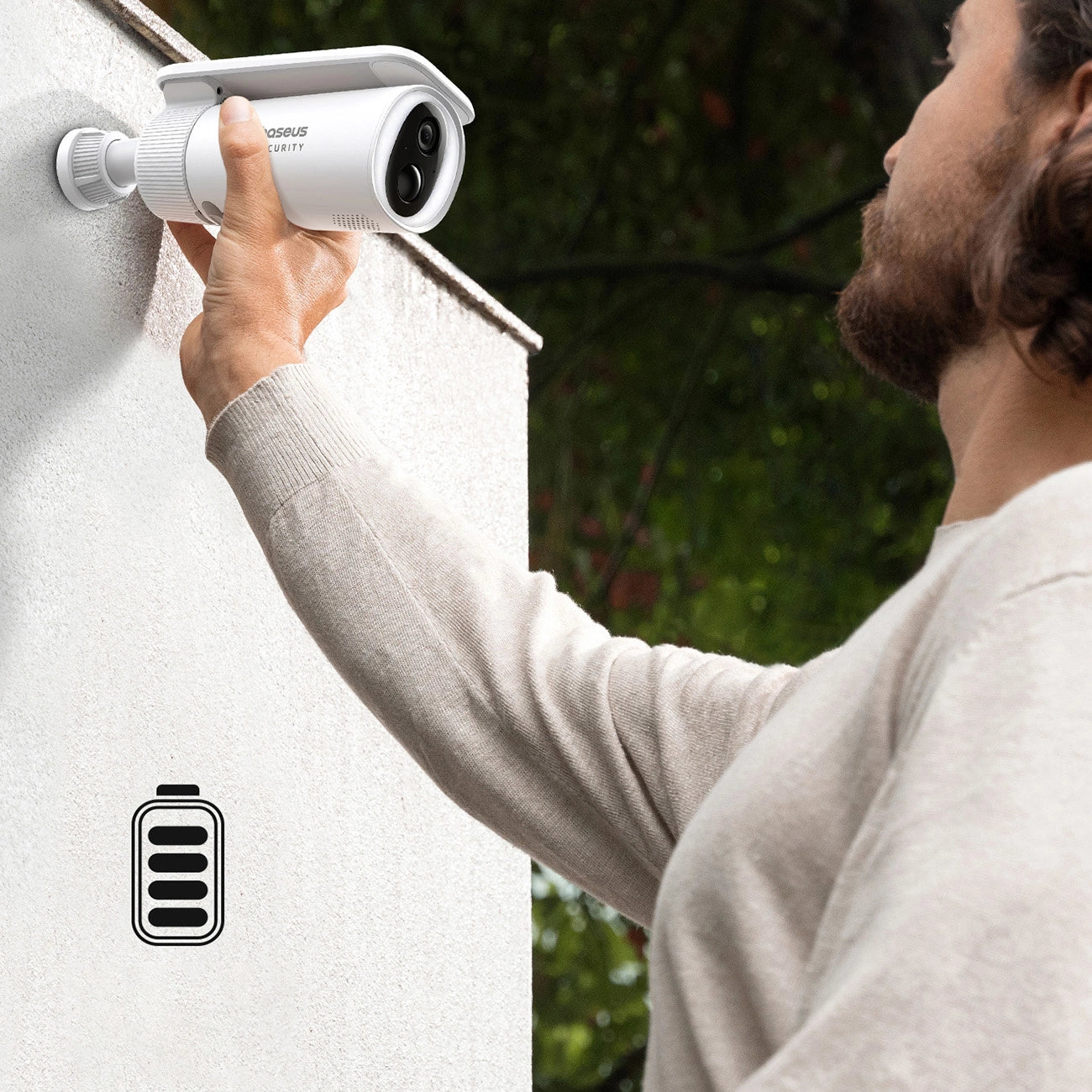 Câmara de Segurança Baseus S1 Outdoor / 2K / Branco / S0SW002130_7