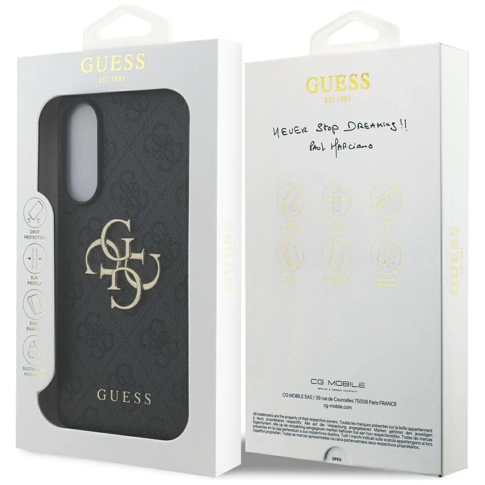 Guess Big 4G Logo Classic Logo case for Samsung Galaxy S25 Edge - black_7