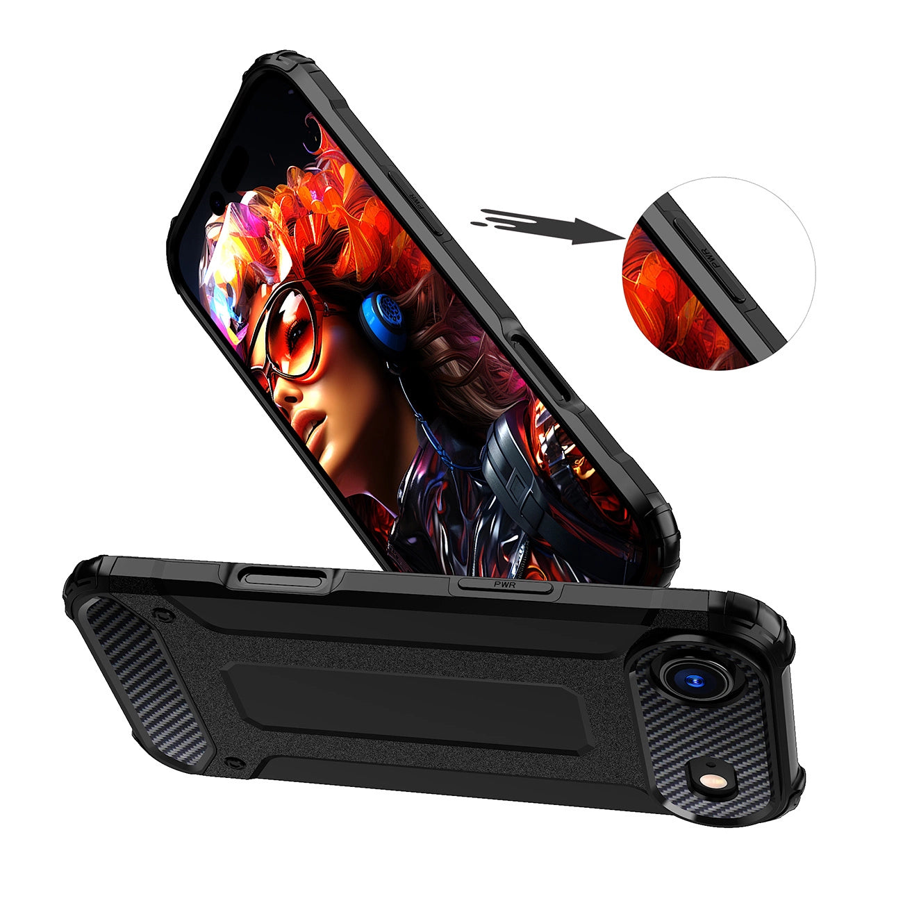 Etui Hybrid Armor na iPhone 17 Air pancerne - czarne_4
