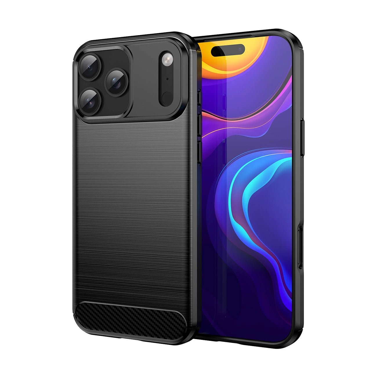 Etui Carbon Case na iPhone 17 Pro Max - czarne_0