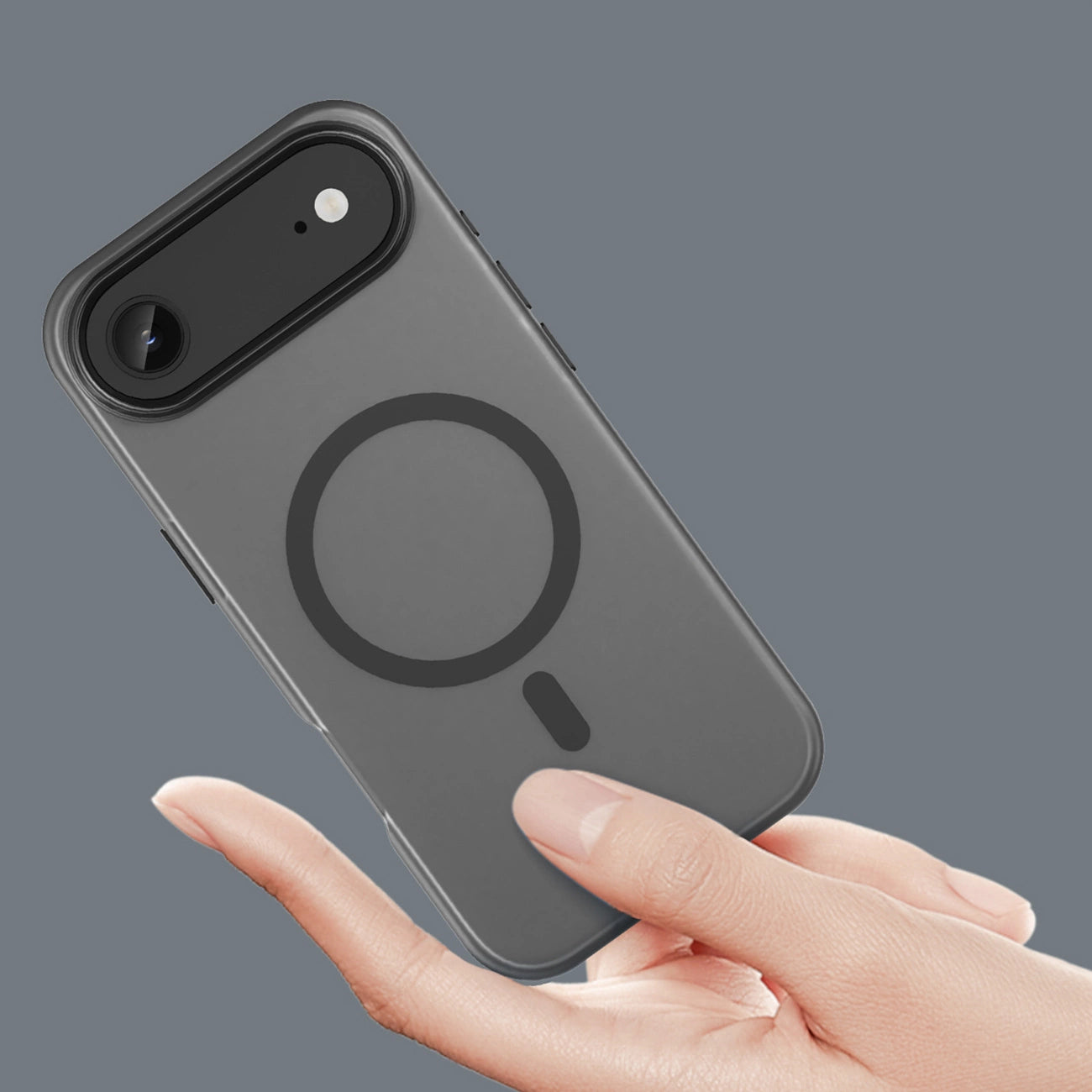 Etui Magnetic Abrasive na iPhone 17 Air kompatybilne z MagSafe - matowe czarne_4