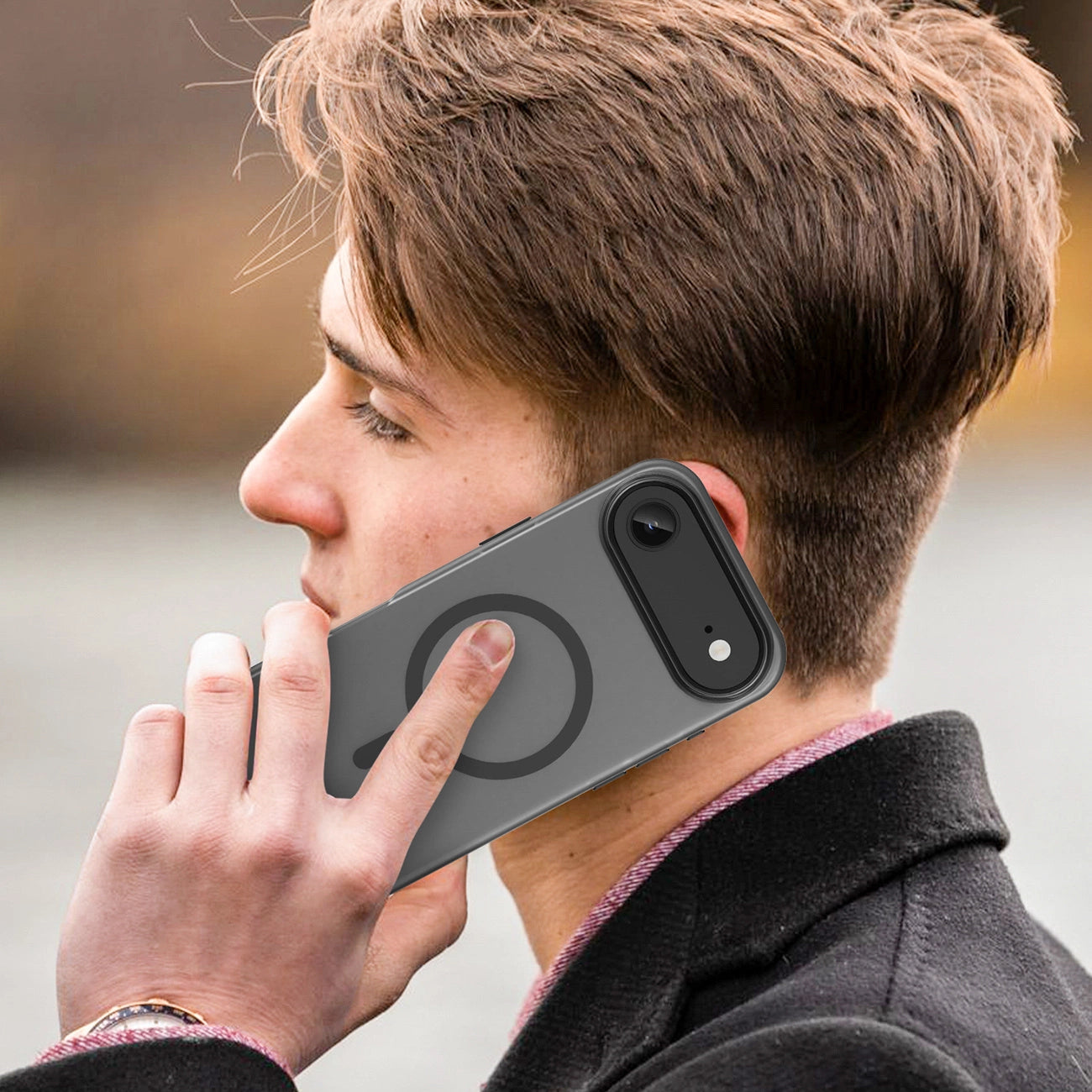 Etui Magnetic Abrasive na iPhone 17 Air kompatybilne z MagSafe - matowe czarne_8