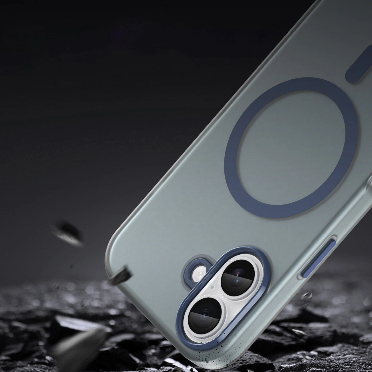 Etui Magnetic Abrasive na iPhone 17 kompatybilne z MagSafe - matowe niebieskie_7