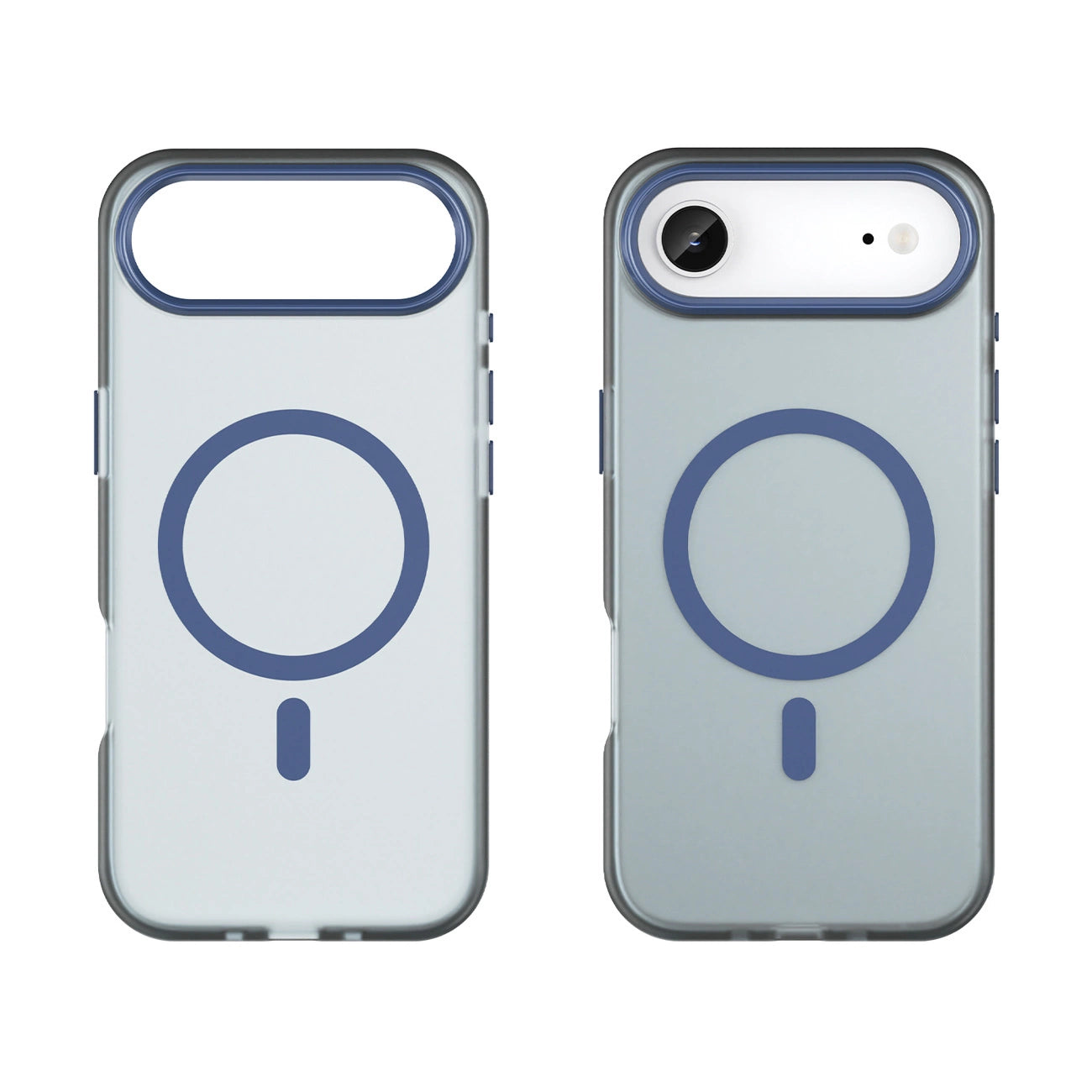 Etui Magnetic Abrasive na iPhone 17 Air kompatybilne z MagSafe - matowe niebieskie_1