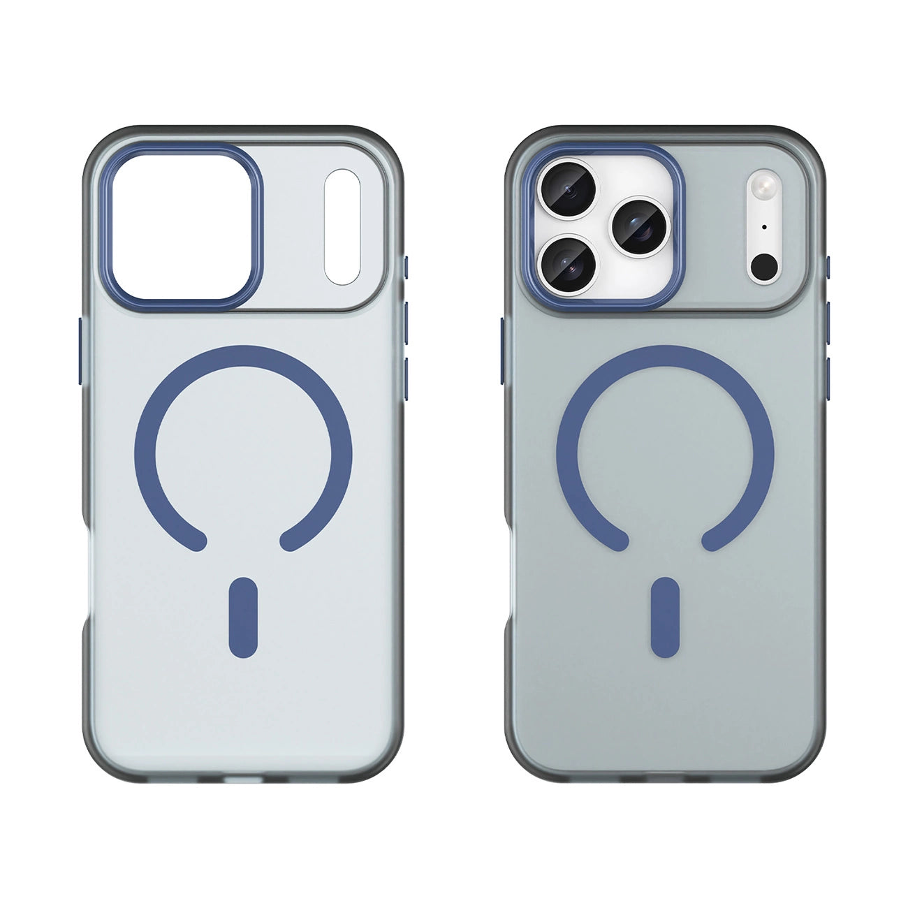Etui Magnetic Abrasive na iPhone 17 Pro kompatybilne z MagSafe - matowe niebieskie_1