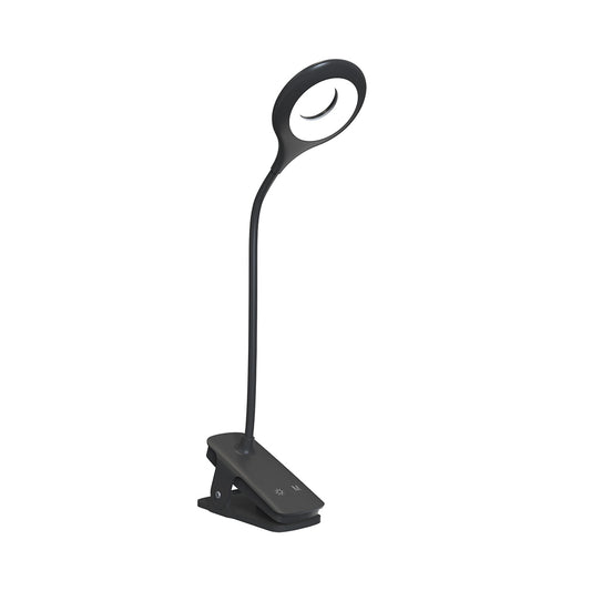Mini Wozinsky Wireless LED Reading Lamp with Clip + USB-C Cable - Black_0
