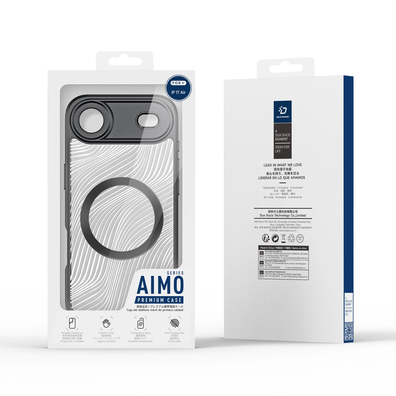 Dux Ducis Aimo Mag Case with Magnetic Ring for iPhone 17 Air – Black_8