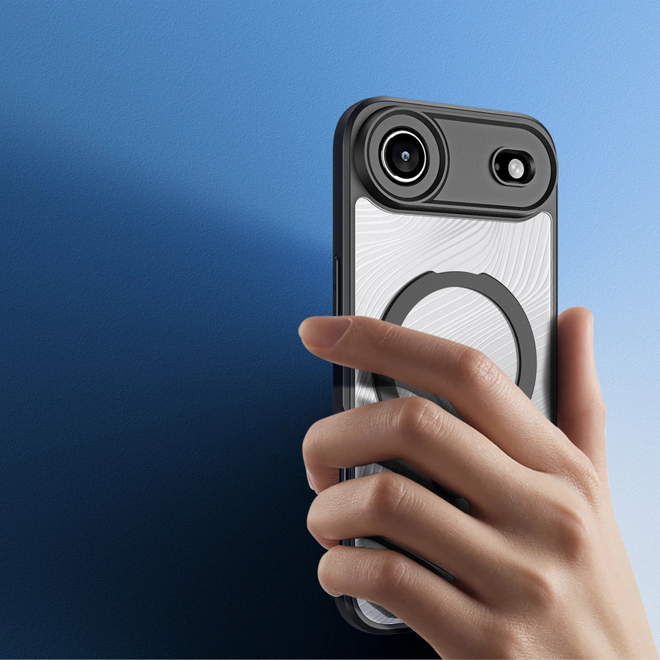 Dux Ducis Aimo Mag Case with Magnetic Ring and Stand for iPhone 17 Air – Black_4