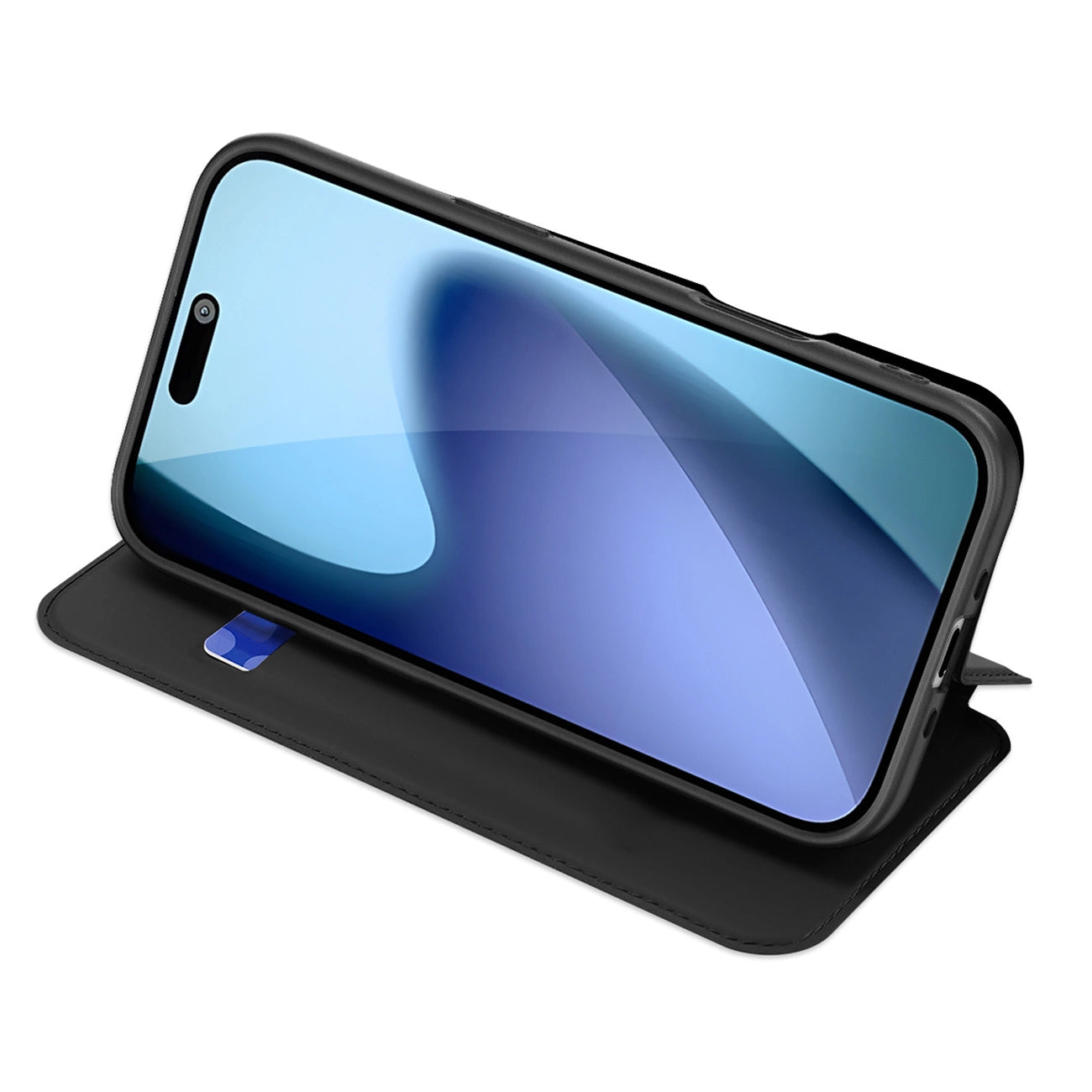 Dux Ducis Skin Pro Case for iPhone 17 Air with Flip and Card Slot - Black_1