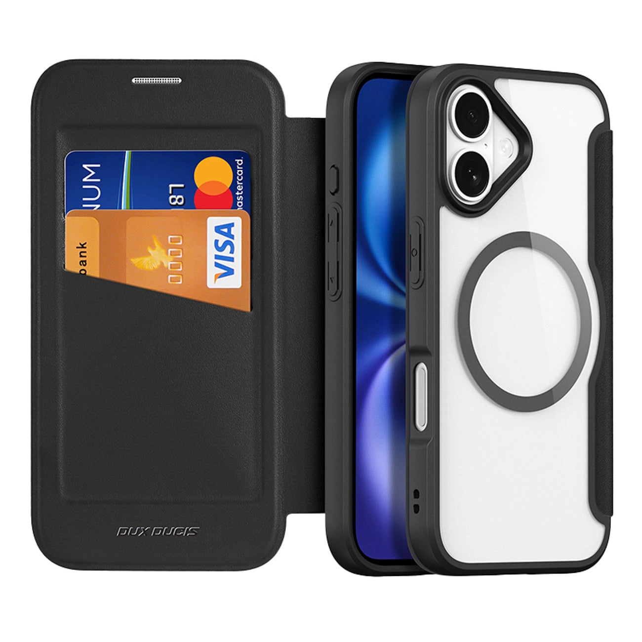 Dux Ducis Skin X Pro iPhone 17 Case with Wallet, MagSafe Compatible - Black_1