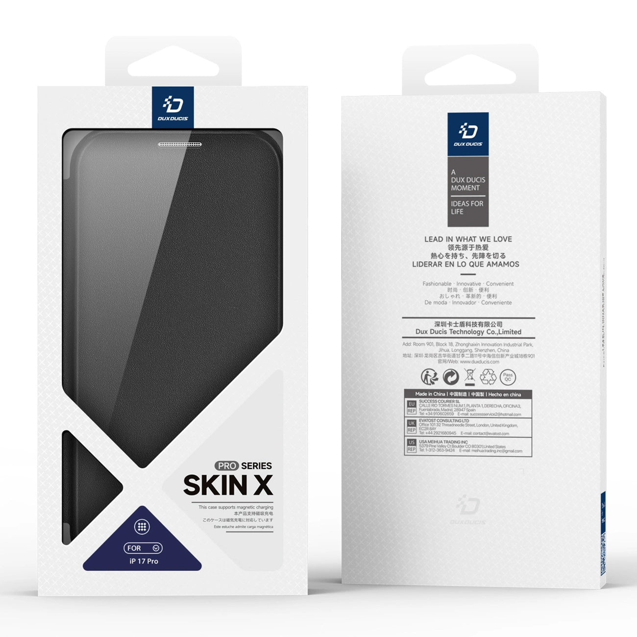 Dux Ducis Skin X Pro Case for iPhone 17 Pro with Wallet, MagSafe Compatible - Black_2