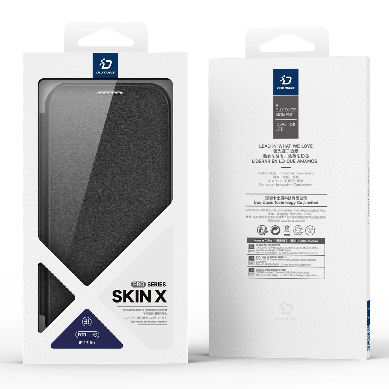 Dux Ducis Skin X Pro iPhone 17 Air Case with Wallet, MagSafe Compatible - Black_2