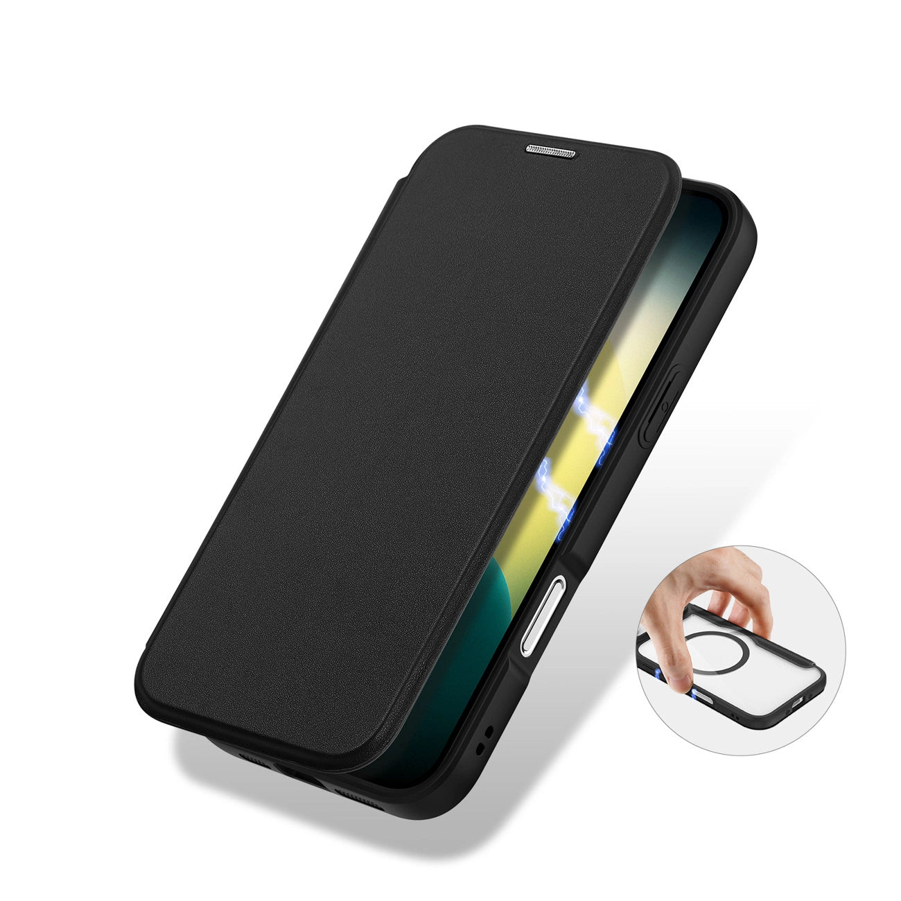 Dux Ducis Skin X Pro iPhone 17 Air Case with Wallet, MagSafe Compatible - Black_7