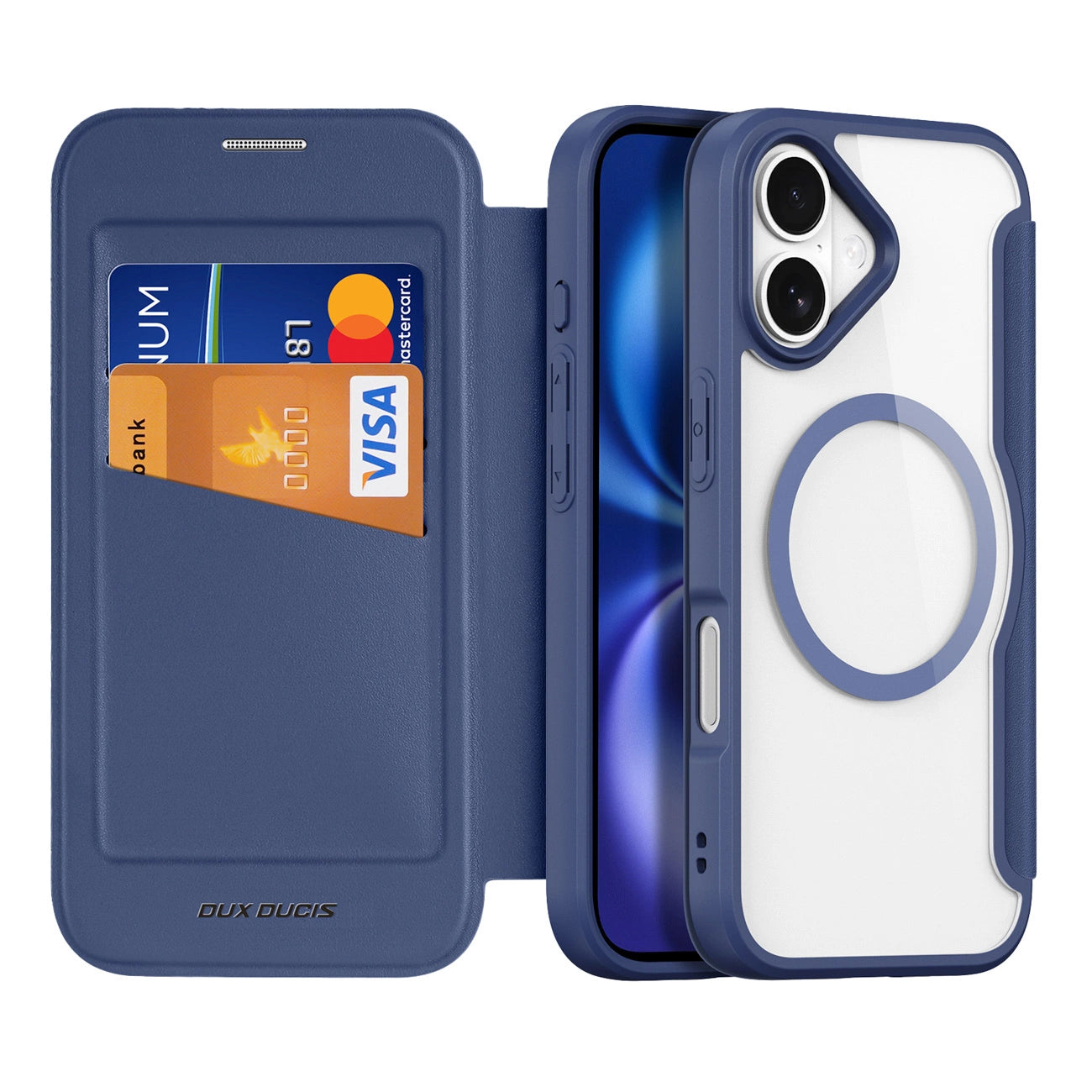 Dux Ducis Skin X Pro iPhone 17 Air Case with MagSafe and Wallet - Blue_1