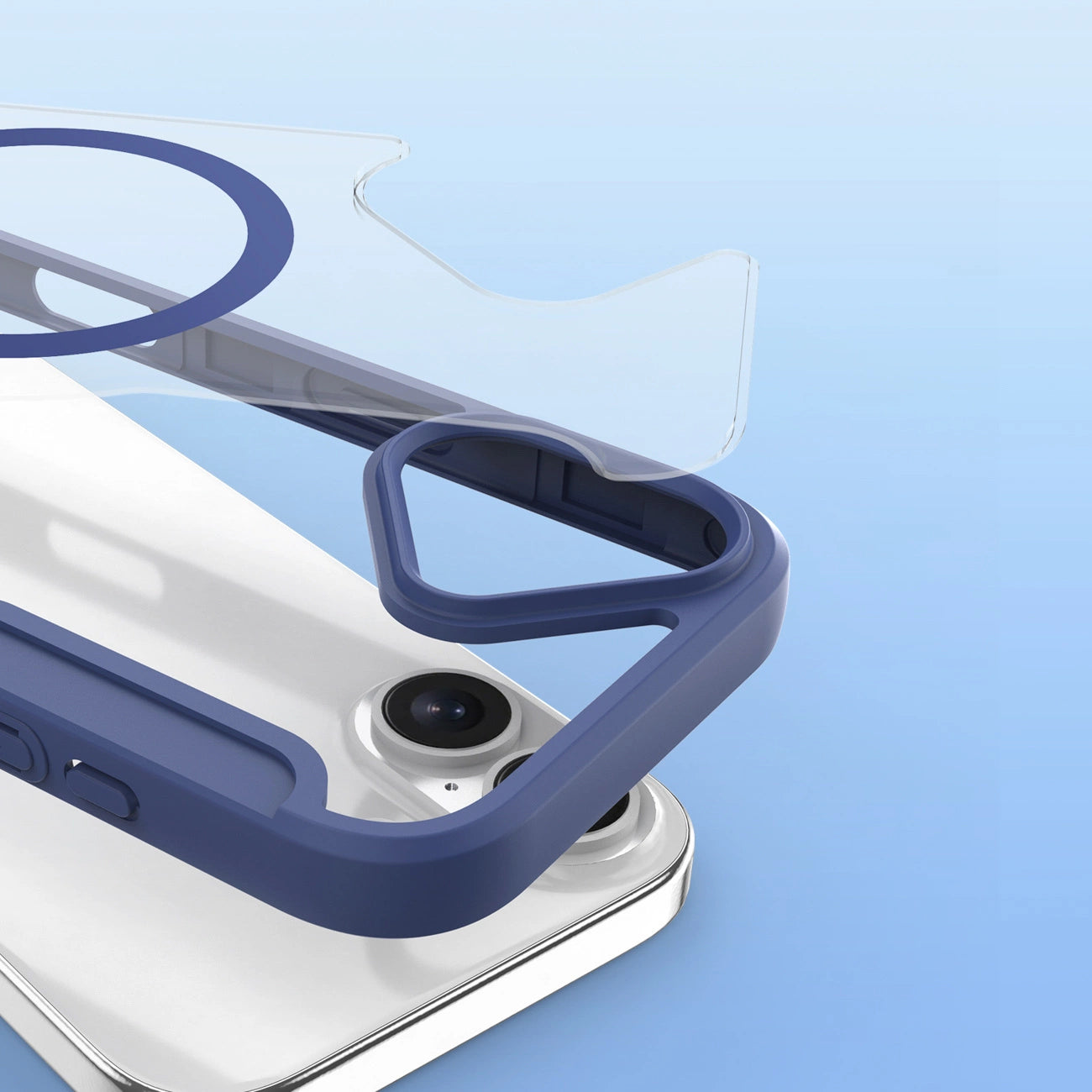 Dux Ducis Skin X Pro iPhone 17 Air Case with MagSafe and Wallet - Blue_8