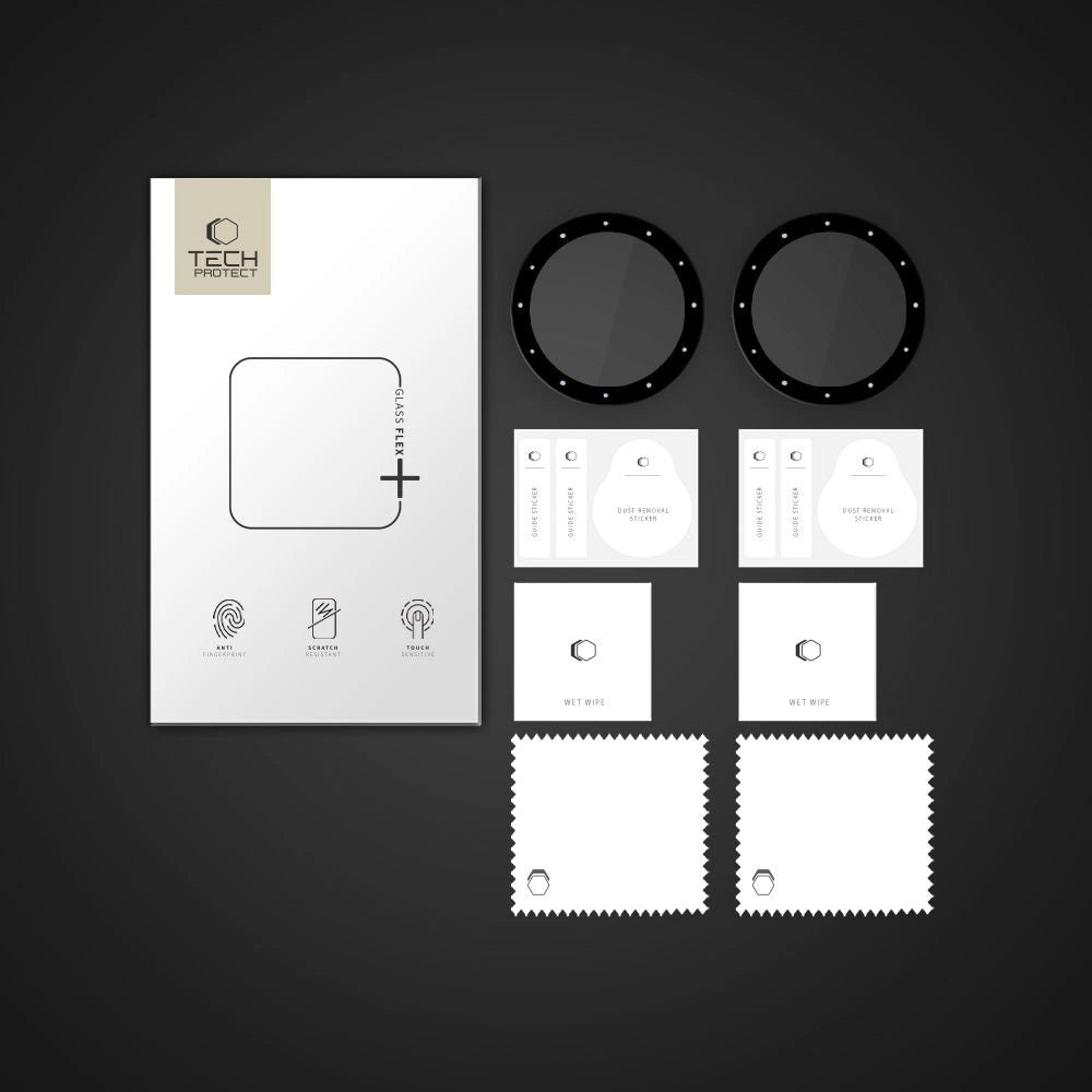 Tech-Protect Glass Flex+ 2-pack hybrid glass Garmin Venu 3S - black_3