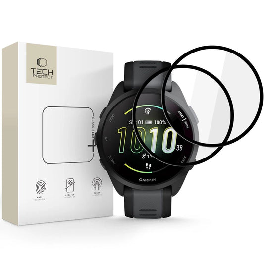 Tech-Protect Glass Flex+ 2-pack hybrid glass for Garmin Forerunner 165 - black_0