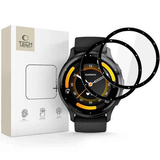 Tech-Protect Glass Flex+ 2-pack hybrid glass for Garmin Venu 3 - black_0