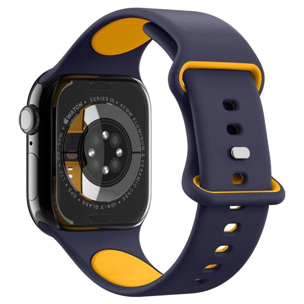 Spigen Nano Pop Strap for Apple Watch 40/41/42 mm - Navy Blue/Orange_4
