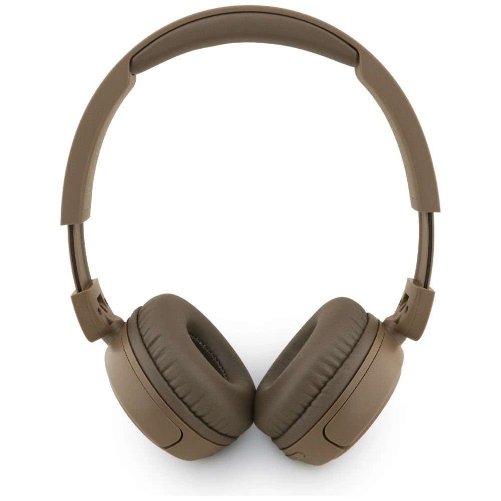Guess Metal Logo Script Over-Ear Headphones - Brown_1