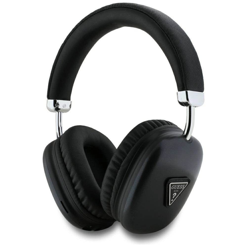 Guess Metallic Triangle Logo Over-Ear Headphones - Black_0