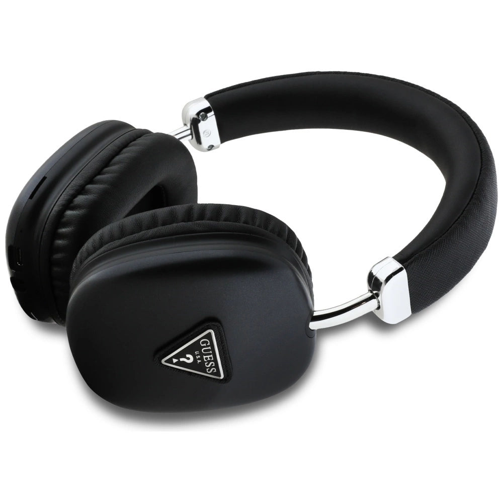 Guess Metallic Triangle Logo Over-Ear Headphones - Black_1