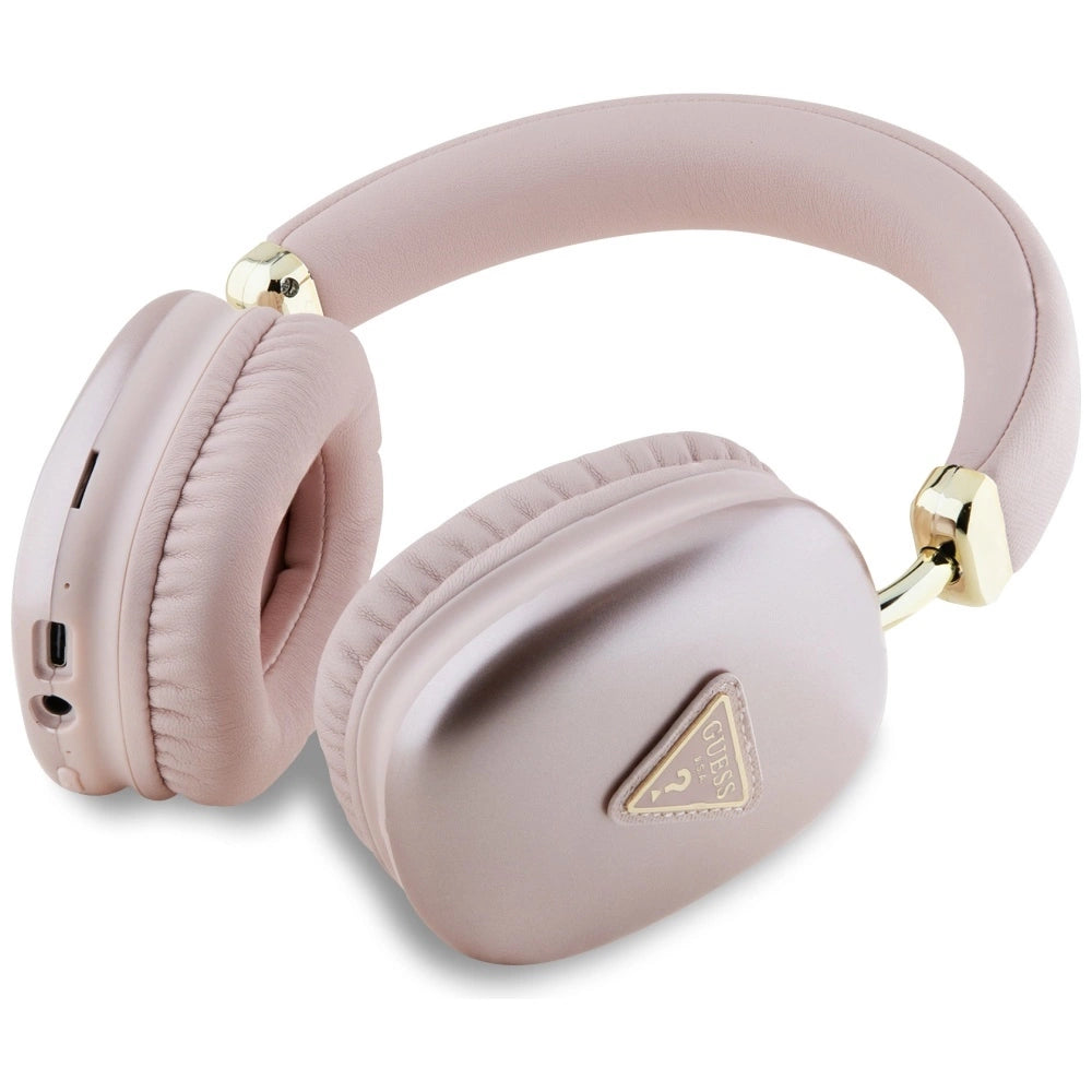 Guess Metallic Triangle Logo Over-Ear Headphones - Pink_1