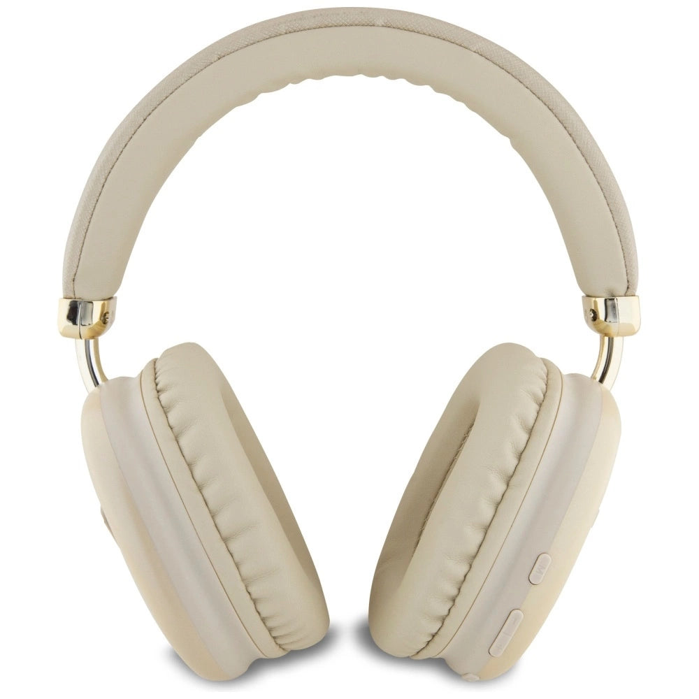 Guess Bluetooth 5.3 Metallic Triangle Logo Gold Over-Ear Headphones_2