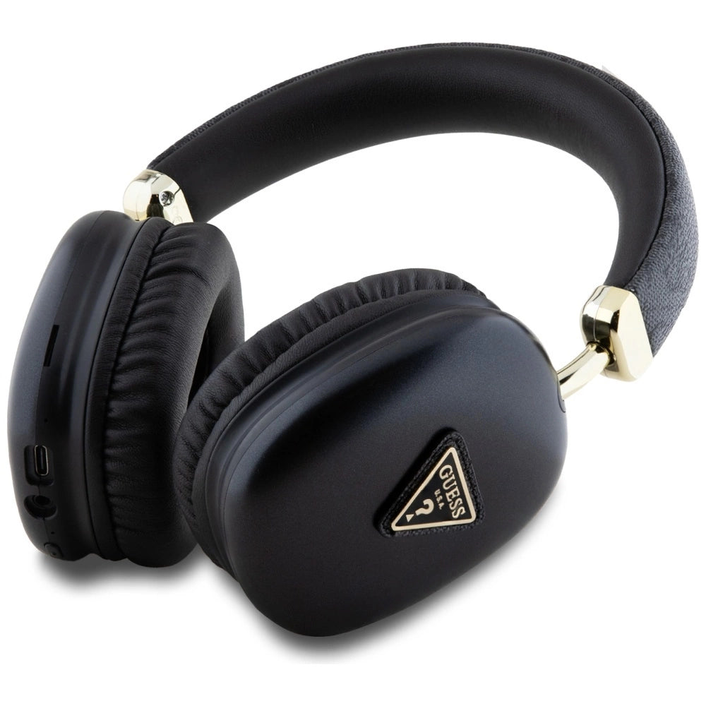 Guess Triangle Logo Over-Ear Headphones - Black_1