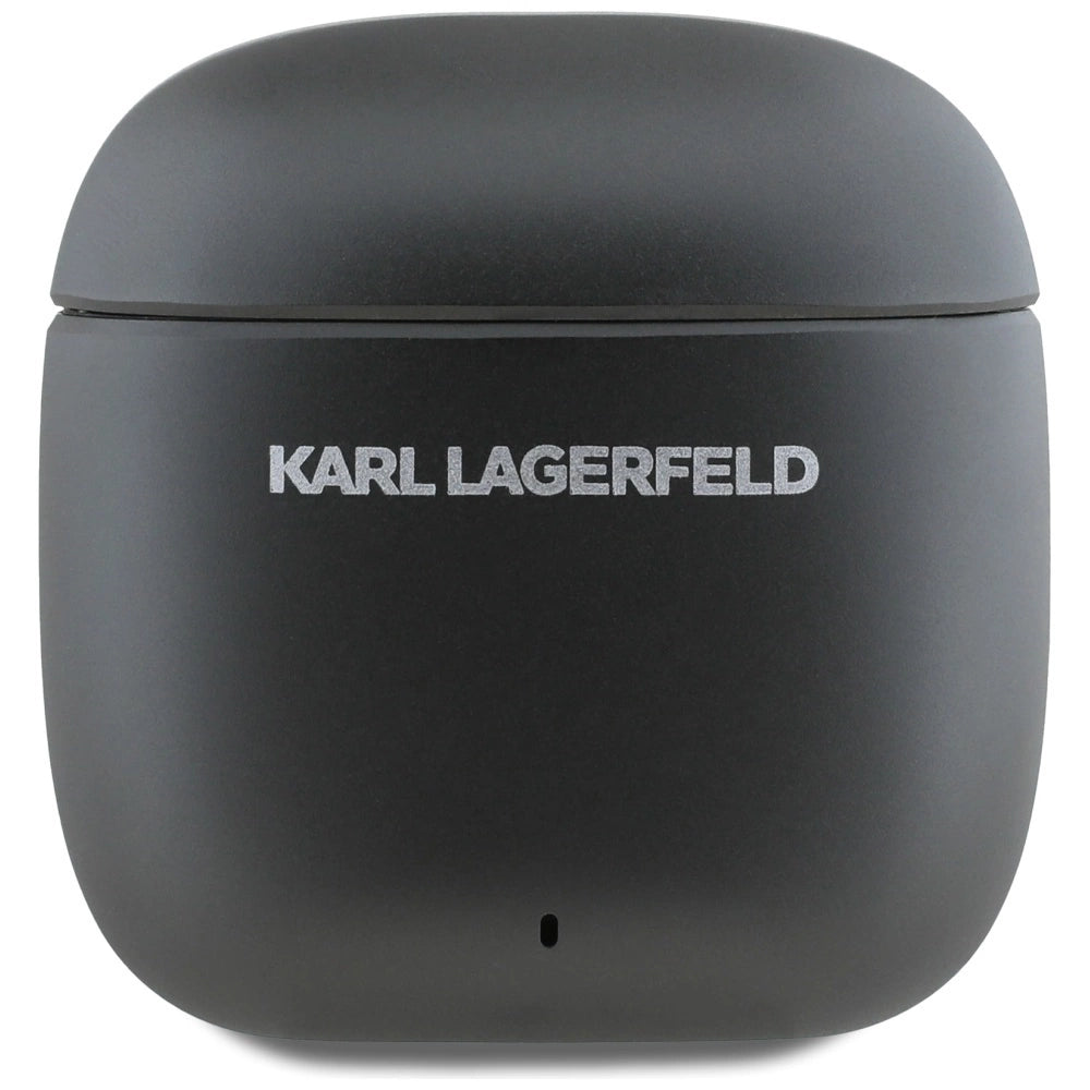 Karl Lagerfeld Metal Printed Logo ANC/ENC Headphones - Black_2
