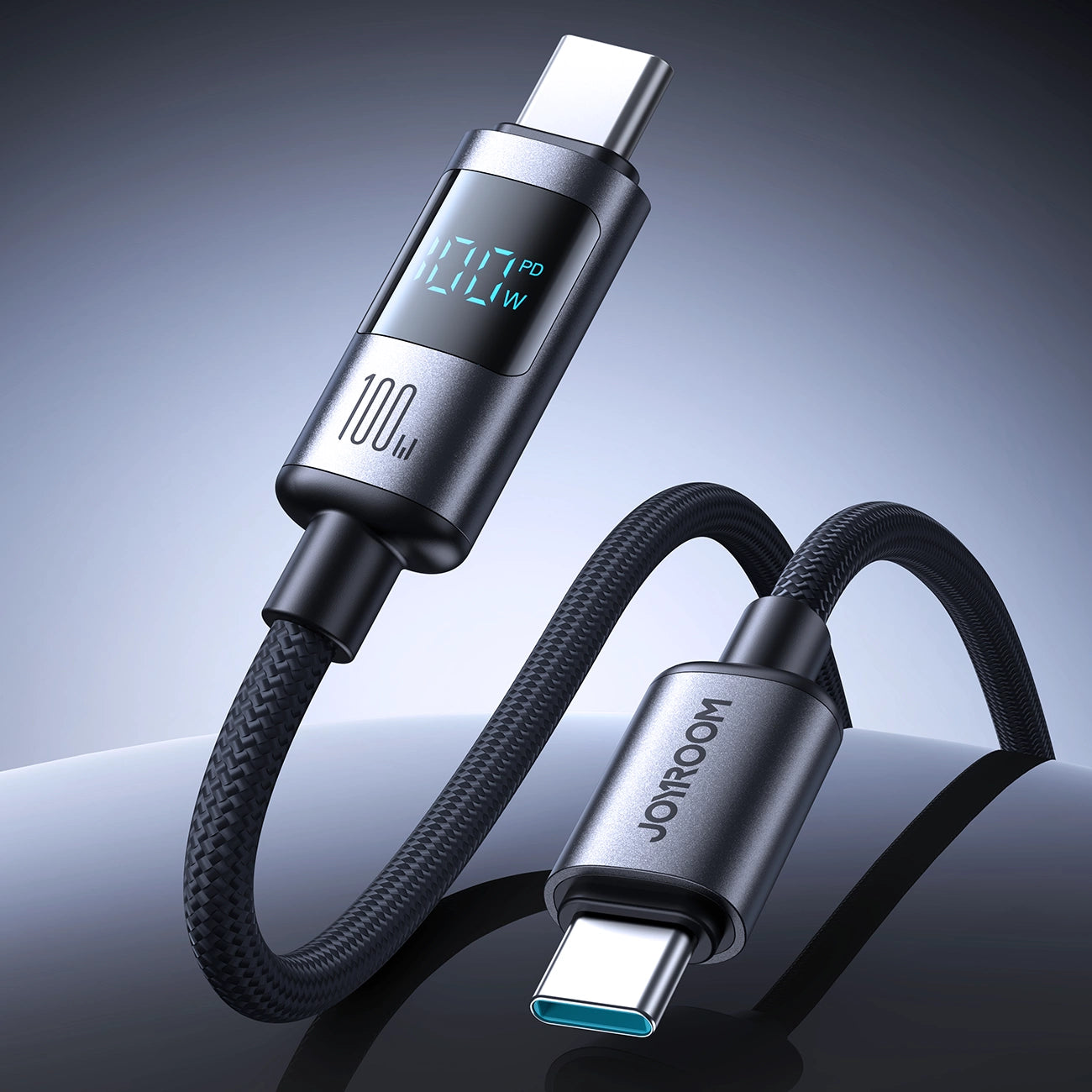 Joyroom S-A16 Pro Prism Series 100W USB-C Cable - USB-C with Digital Display 1.2m - Black_3