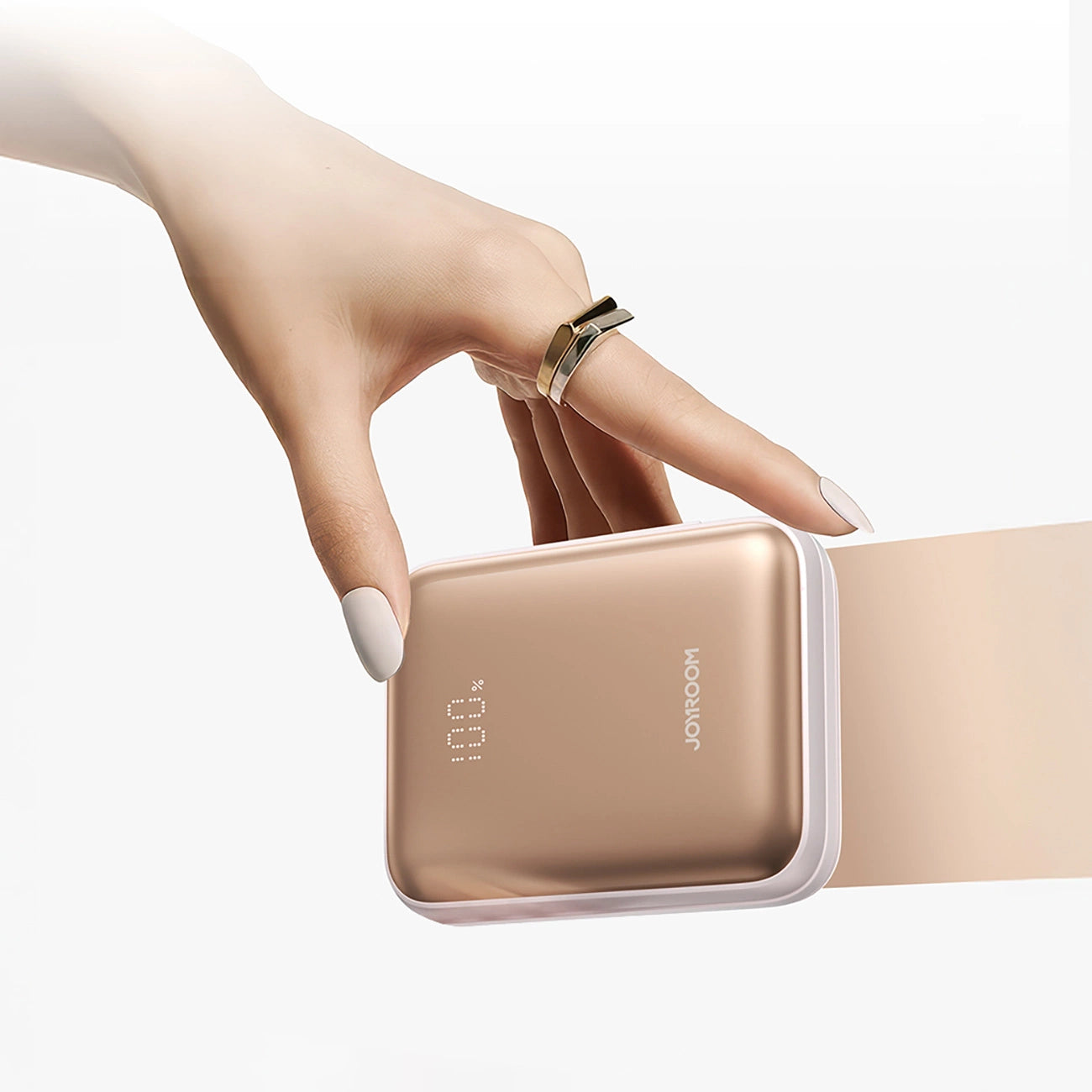 Joyroom JR-PBF27 22.5W 10000mAh Powerbank with Two Built-in Cables - Gold_1