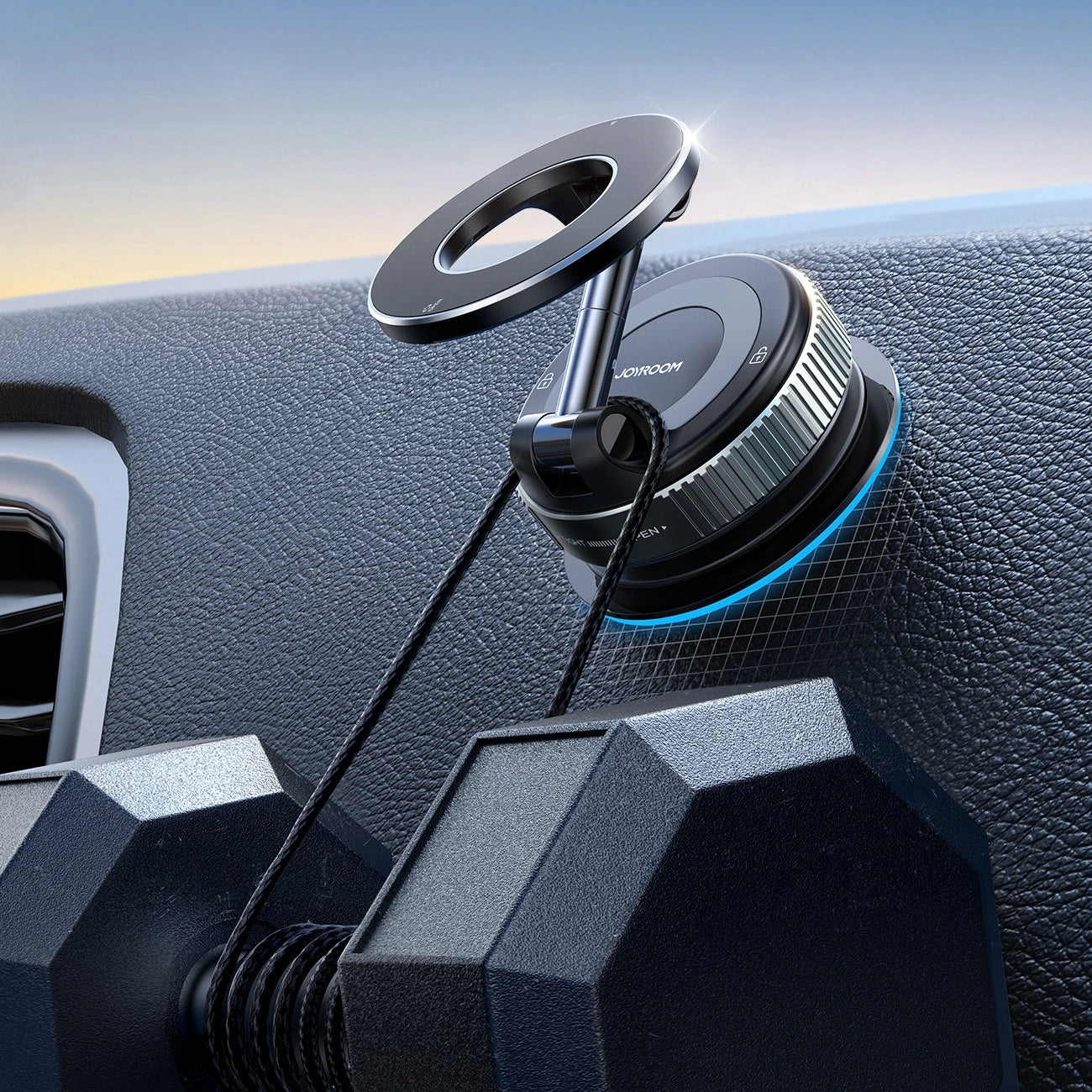 Joyroom JR-ZS501 Magnetic Car Holder Compatible with MagSafe for Dashboard - Dark Gray_2