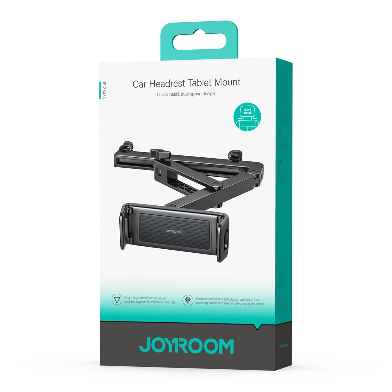 Joyroom JR-ZS433 Car Headrest Holder - Black_7