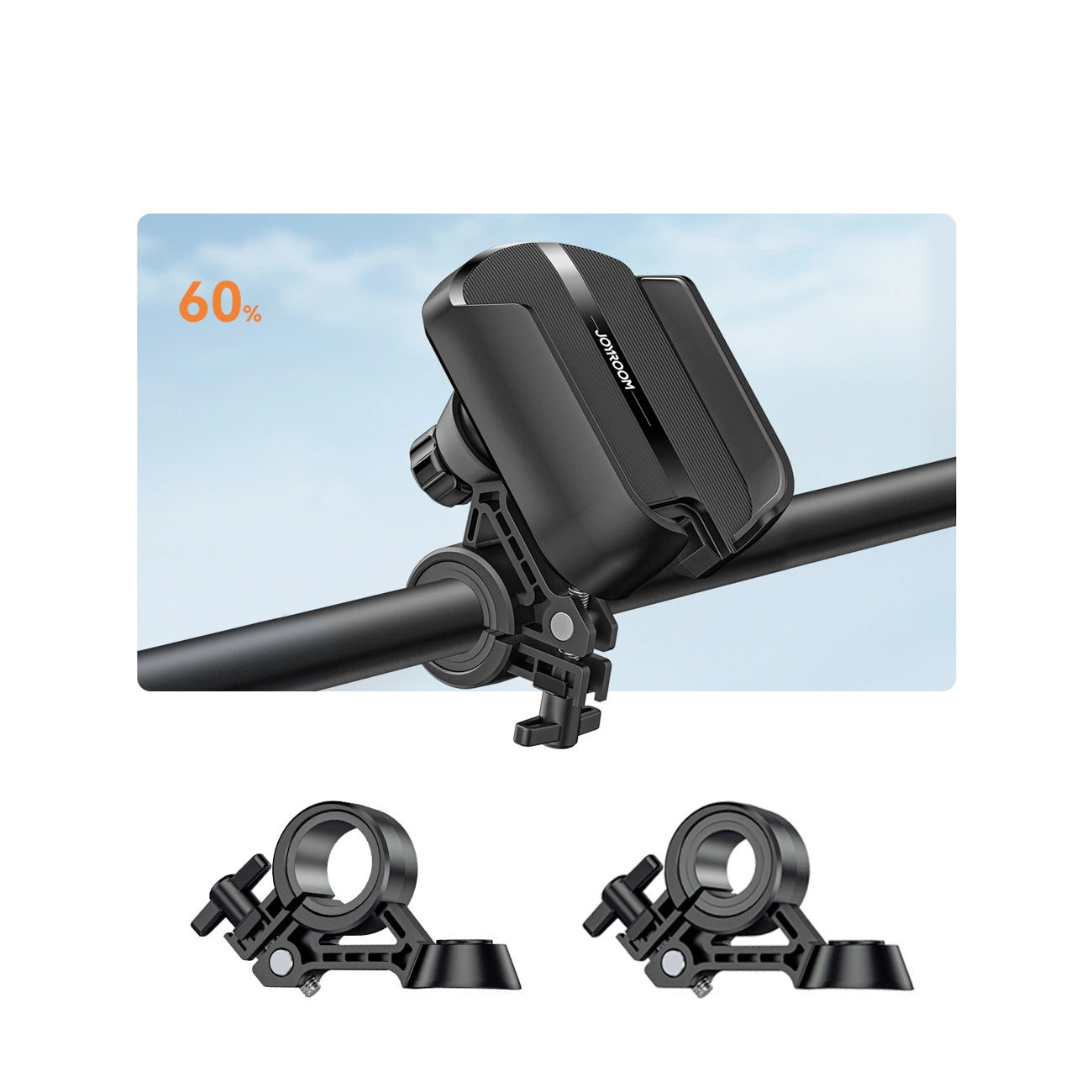 Joyroom JR-ZS431 phone holder for bike, motorcycle, scooter - black_4