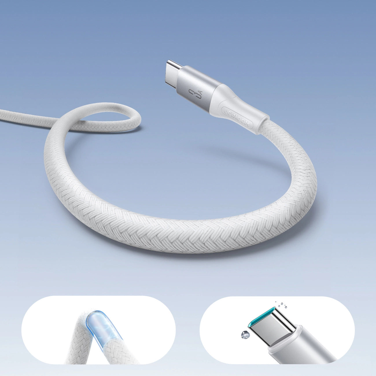 Joyroom S-A28 Flash Series 3A USB-A - USB-C Cable 1m - White_6