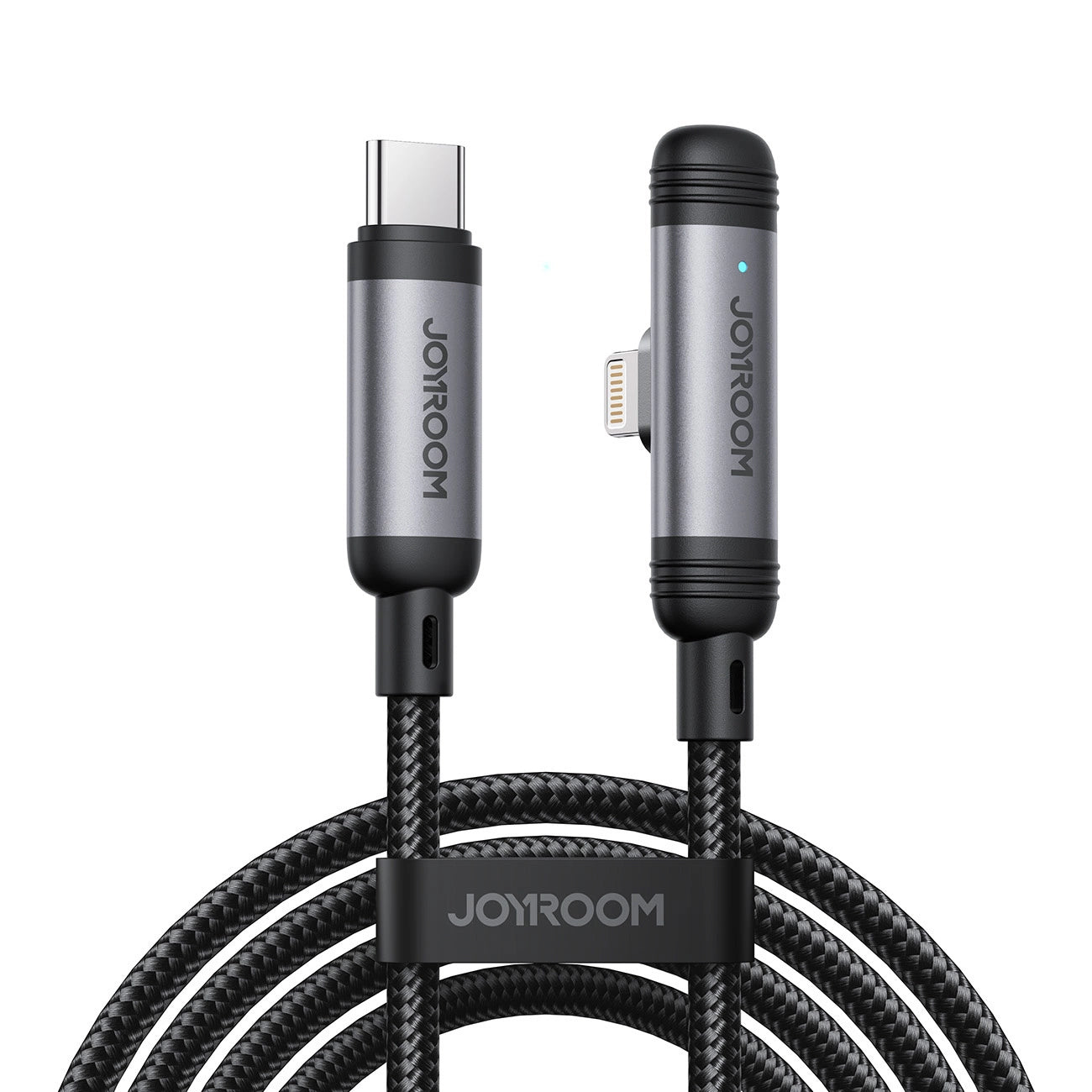 Joyroom S-A56 EnjoyX Series 90° USB-C - Lightning cable 30W 1.2m - black_0