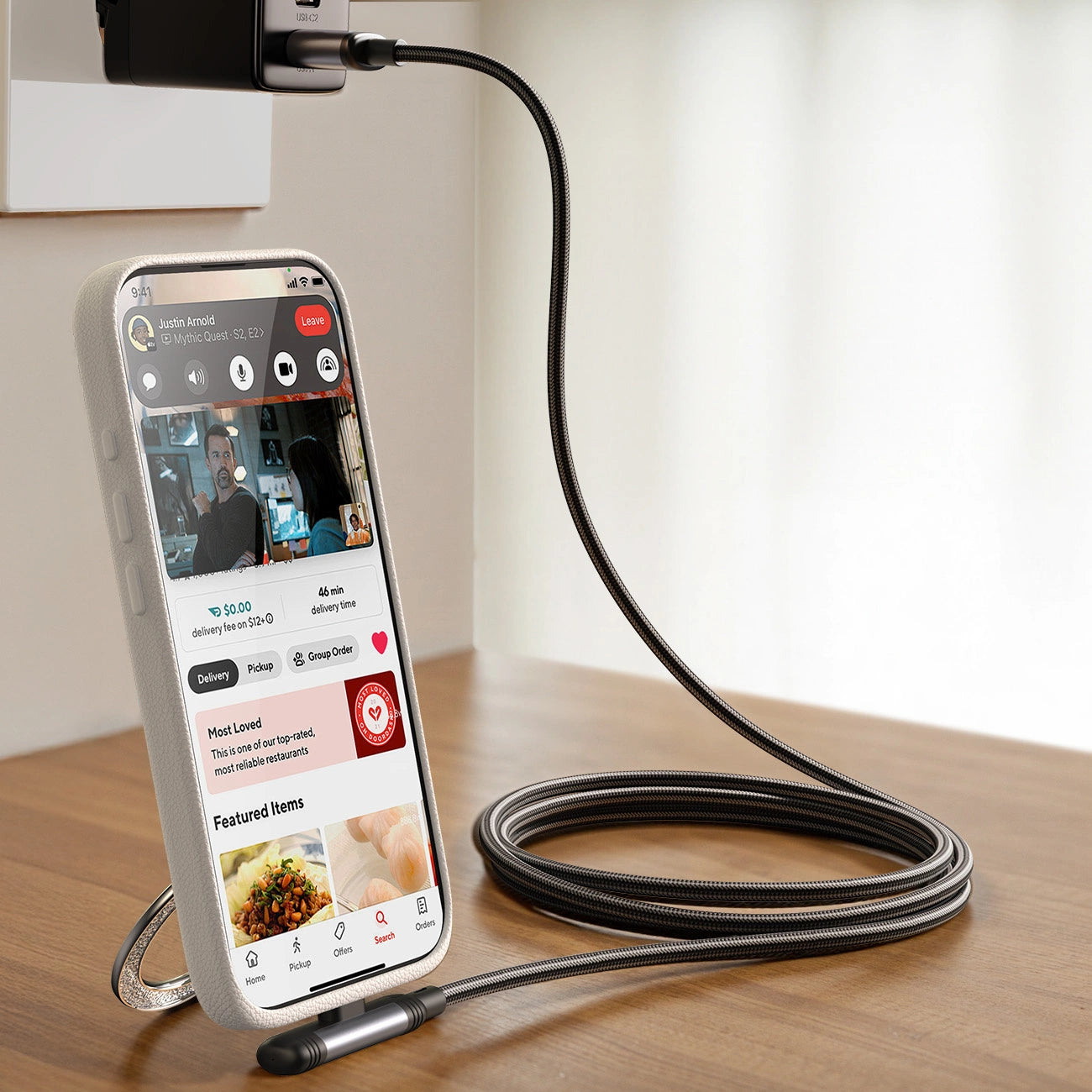 Joyroom S-A56 EnjoyX Series 90° USB-C - Lightning cable 30W 1.2m - black_4
