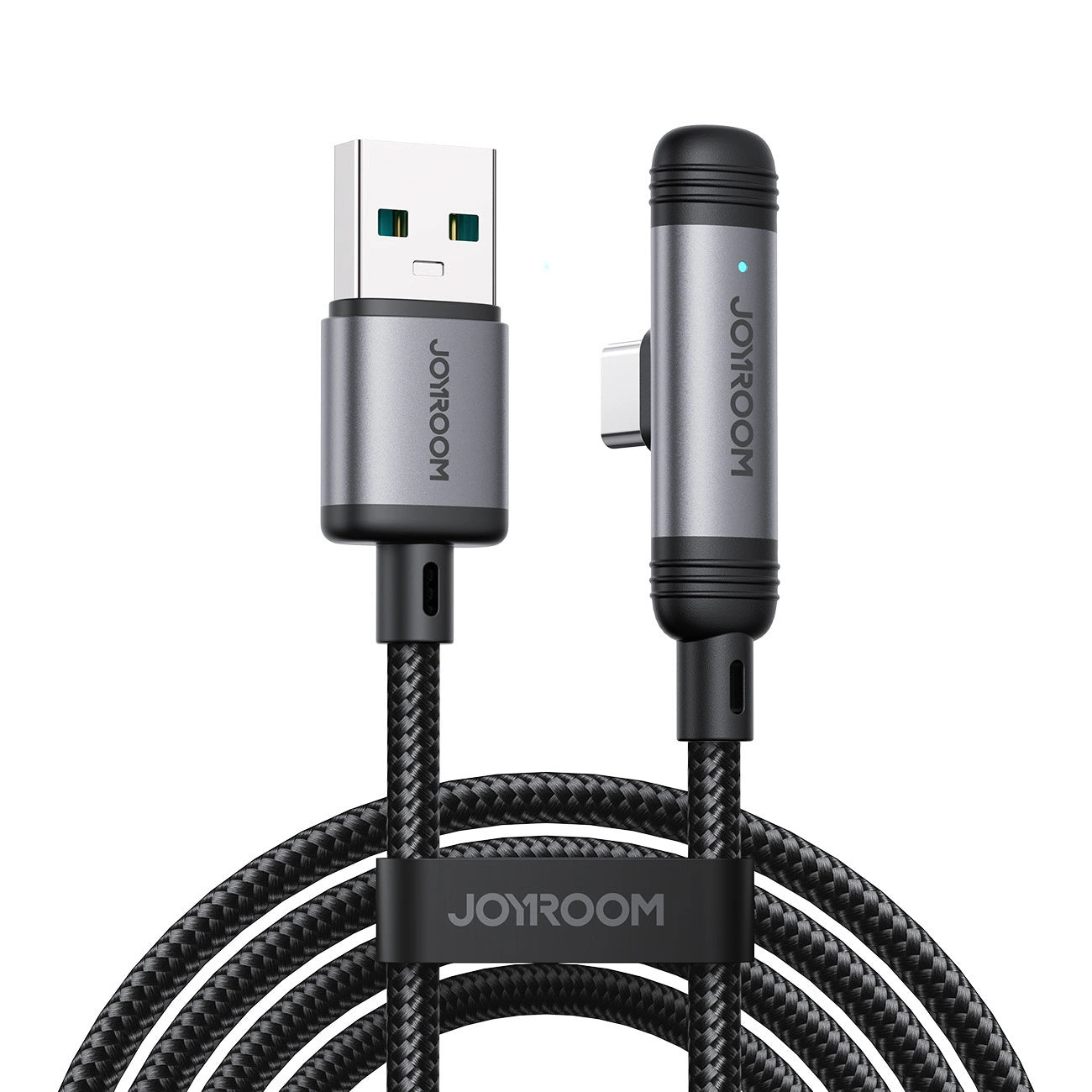 Joyroom S-A56 EnjoyX Series 90° USB-A - USB-C 3A cable 1.2m - black_0