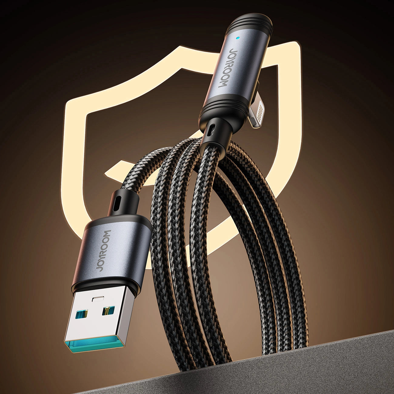 Joyroom S-A56 EnjoyX Series 90° USB-A - Lightning 3A cable 1.2m - black_6