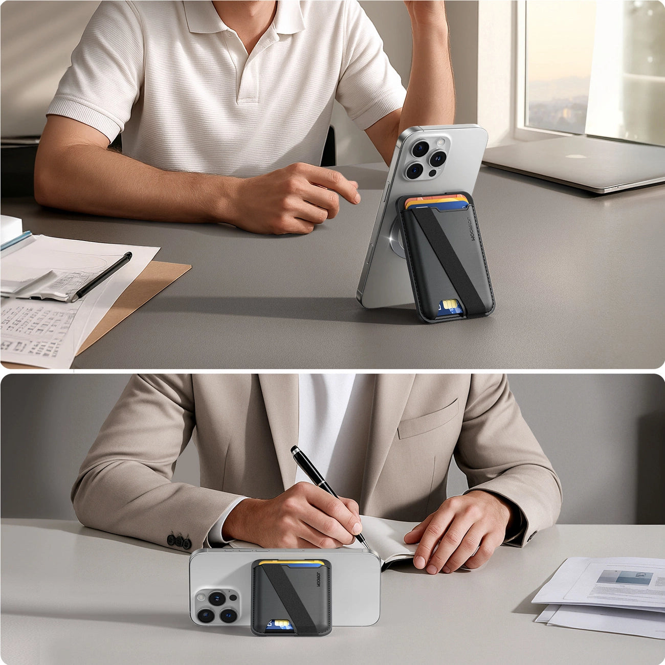 Joyroom JR-ZS432 Magnetic Wallet Compatible with MagSafe - Black_3