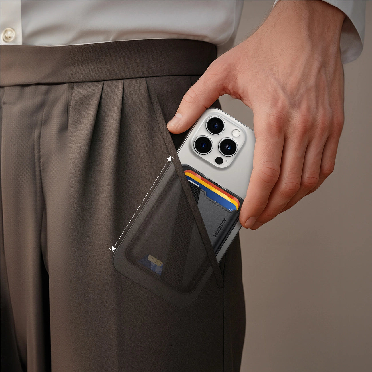 Joyroom JR-ZS432 Magnetic Wallet Compatible with MagSafe - Black_6