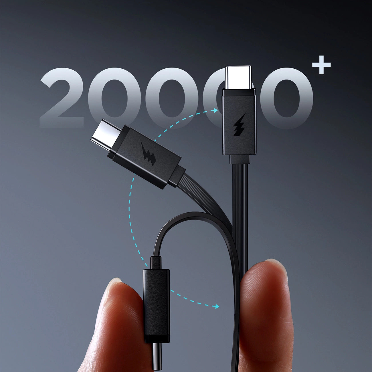 Joyroom JR-PR1 10000mAh 22.5W Powerbank with Built-in Retractable USB-C Cable - Black_8