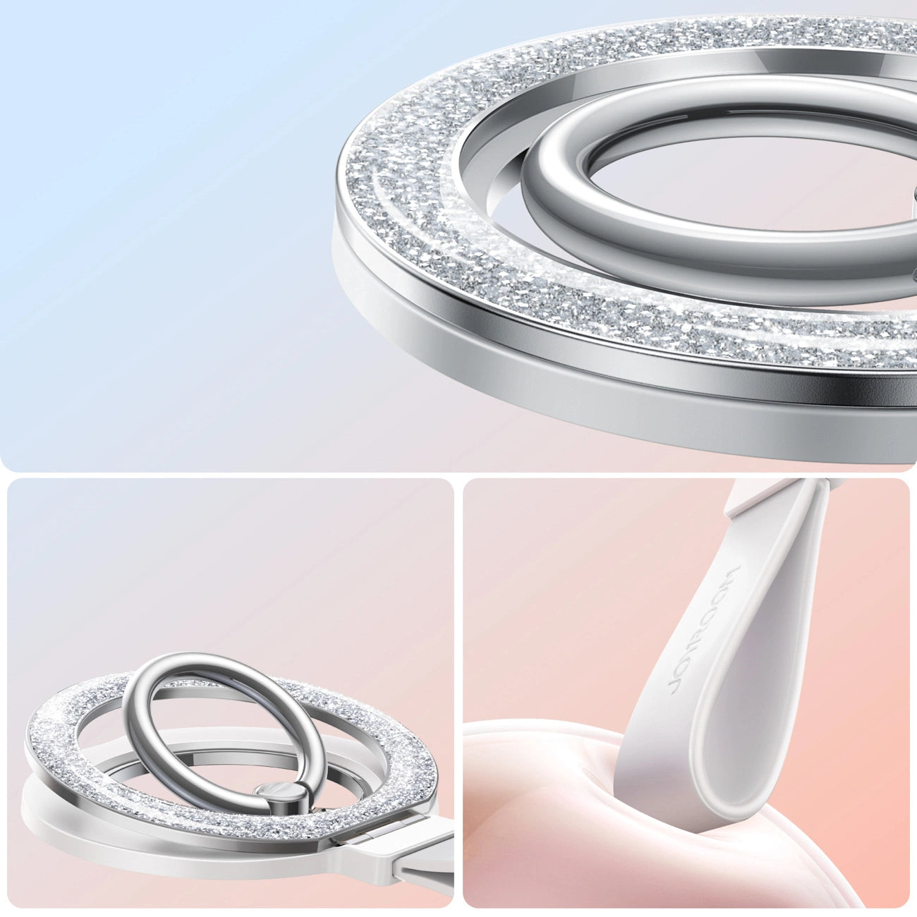 Joyroom JR-ZS425 magnetic ring holder - white_5