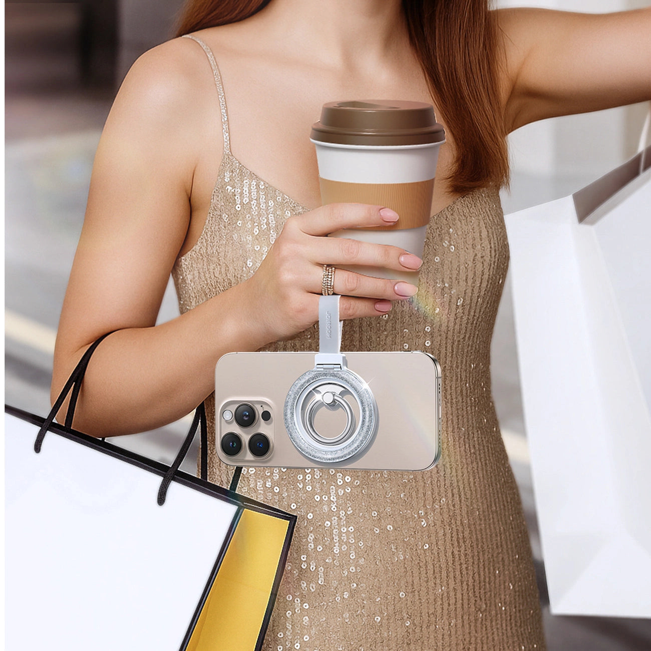 Joyroom JR-ZS425 magnetic ring holder - white_7