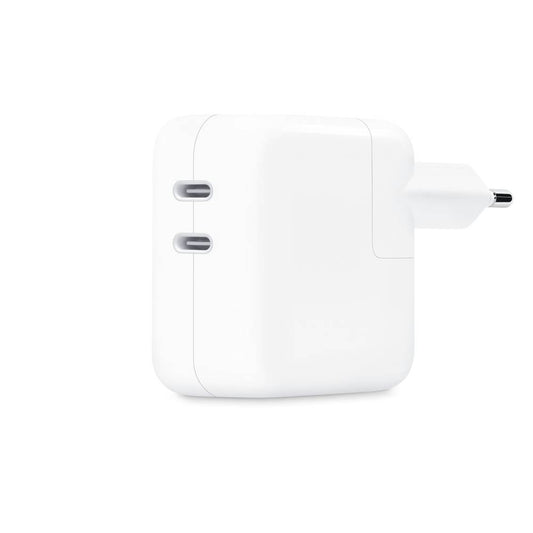 Adaptador de Corrente Apple c/ Porta USB‑C Dupla 35W Branco