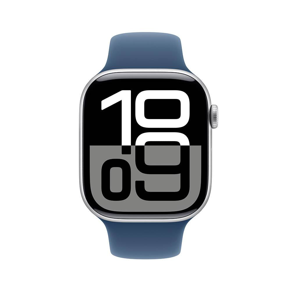 Apple Watch Series 10 / GPS / 46mm / Caixa de Alumínio / Correia Deportiva Azul Denim M/L