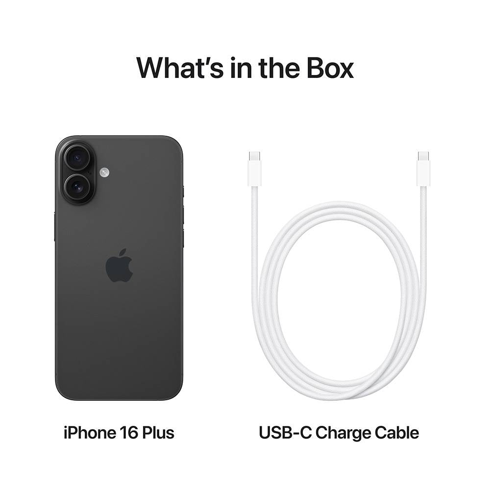 Smartphone Apple iPhone 16 Plus 128GB / 6.7" / 5G / Preto