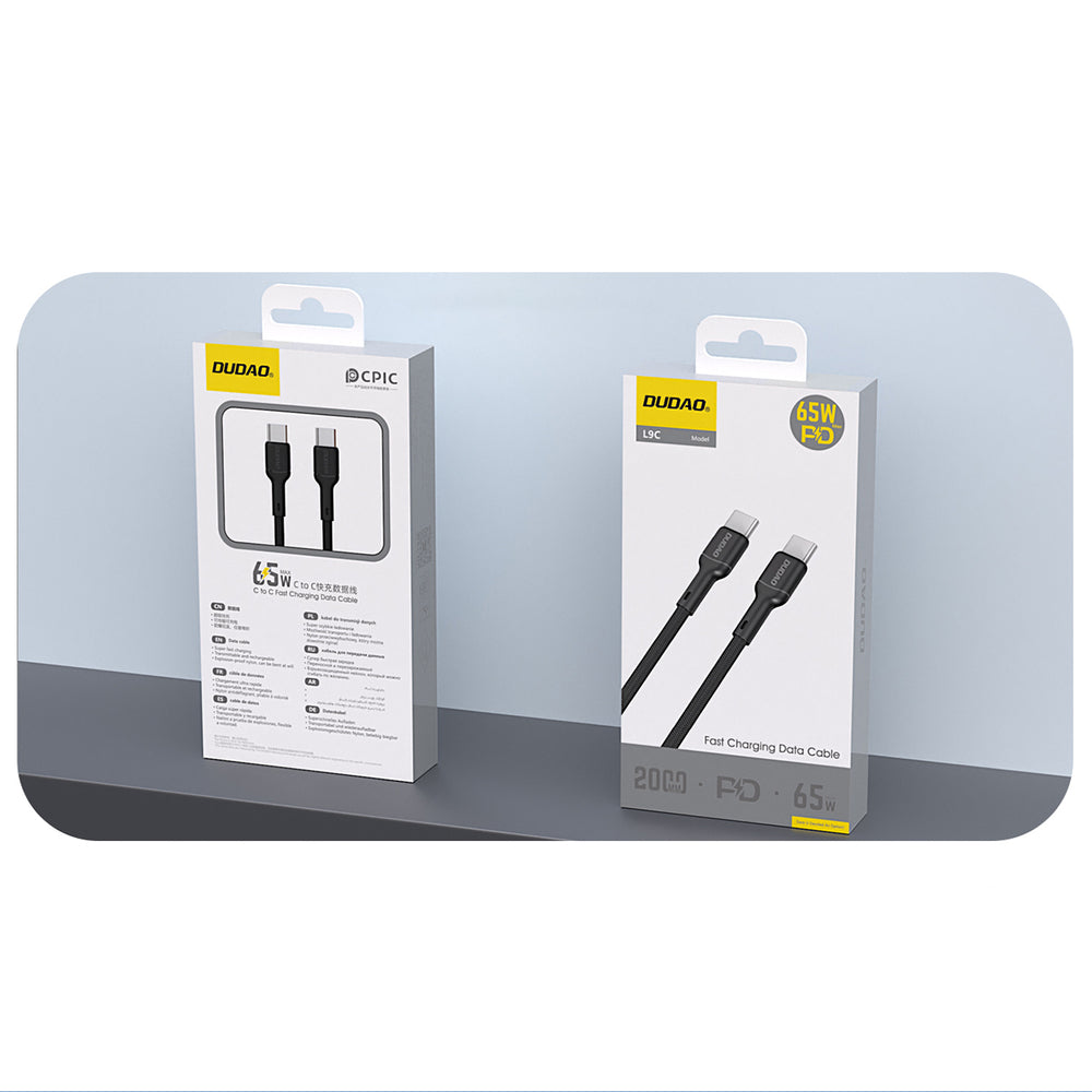Dudao L9C 65W USB-C - USB-C 1m Cable - Black_1