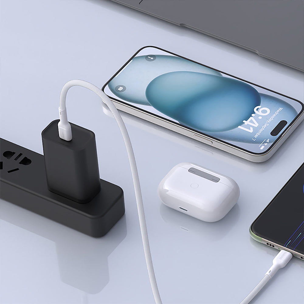Dudao L9C 65W USB-C - USB-C 2m Cable - White_6